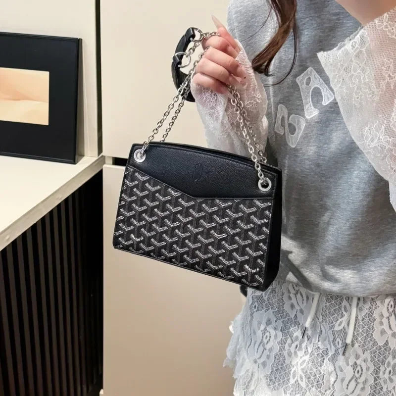 2025 Luxury Leather Women's Crossbody Commuter Bag - Classic Brand Design, Large Capacity for Work/Office + Free Shipping