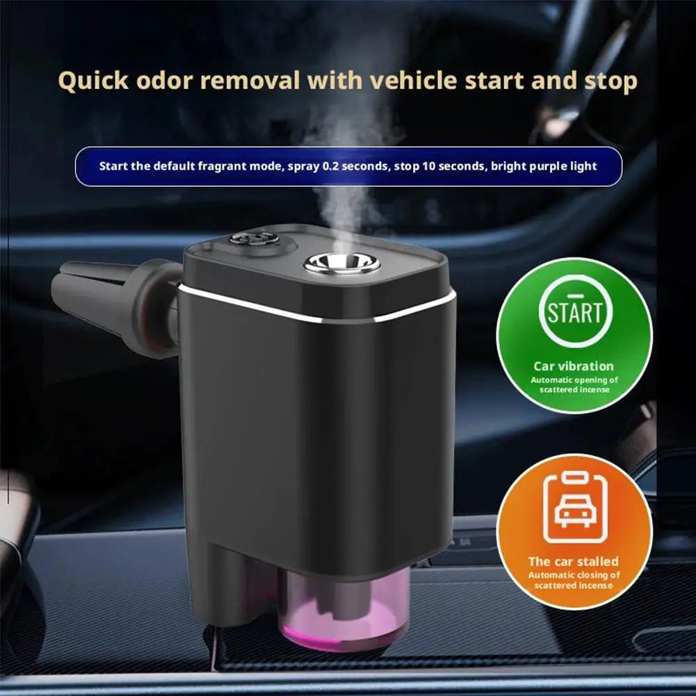 Smart Car Aromatherapy Diffuser Essential Oil Mist Humidifier Air Freshener Vent Clip Fragrance Diffuser For Auto Aromatherapy