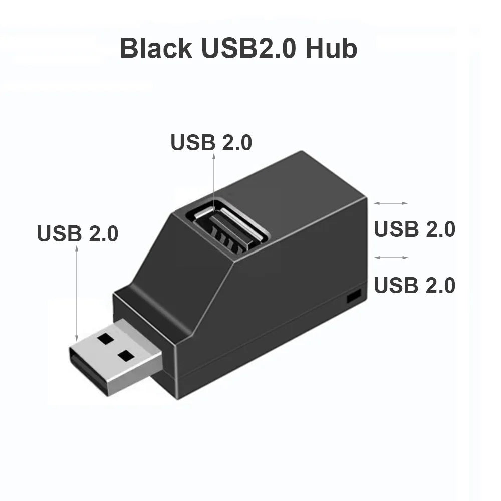 USB 3.0 HUB Extender Car Splitter Multi Port USB Hubs 2.0 For Laptops Office Multi Function Reading U Disk USB Charging Adapter