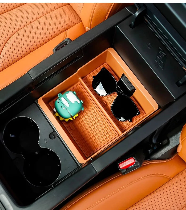 Hidden Storage Box For Great Wall GWM Haval H9 II 2024 2025 2nd Gen Car Center Console Armrest Box Layered Organized Container