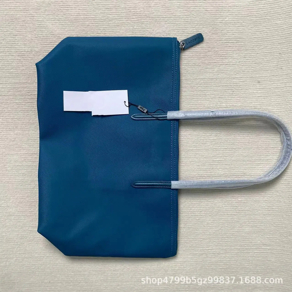 French Fashion Large Capacity Tote Bag Convenient Shoulder Bag Women Commuter Bag Pure Color Handbag Bucket Shape Daily Match