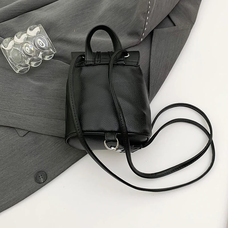 Korean Fashion Backbag Casual Travel Bag Classic Flower Backpack 2024 Pu Leather Women Bags Foreign Trade Bag Women'S Backpack