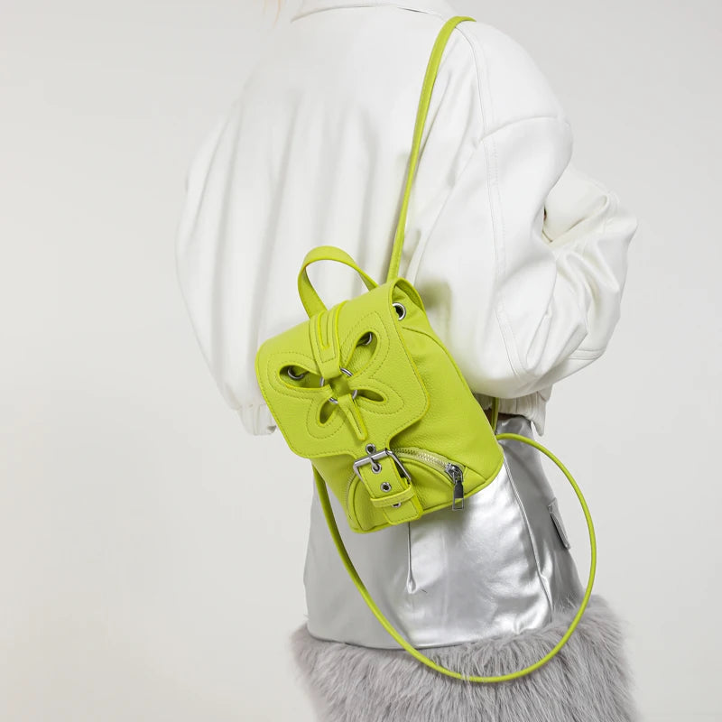 Korean Fashion Backbag Casual Travel Bag Classic Flower Backpack 2024 Pu Leather Women Bags Foreign Trade Bag Women'S Backpack