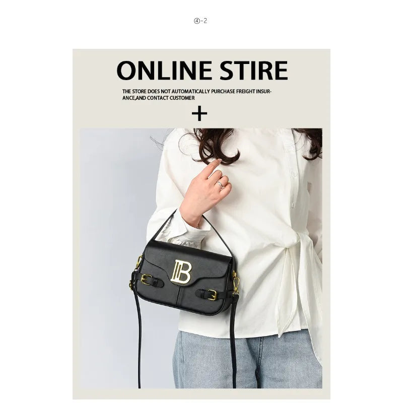 Luxury women's crossbody bag with color-blocking and stitching, box-style multi-color textured light luxury commuter bag.