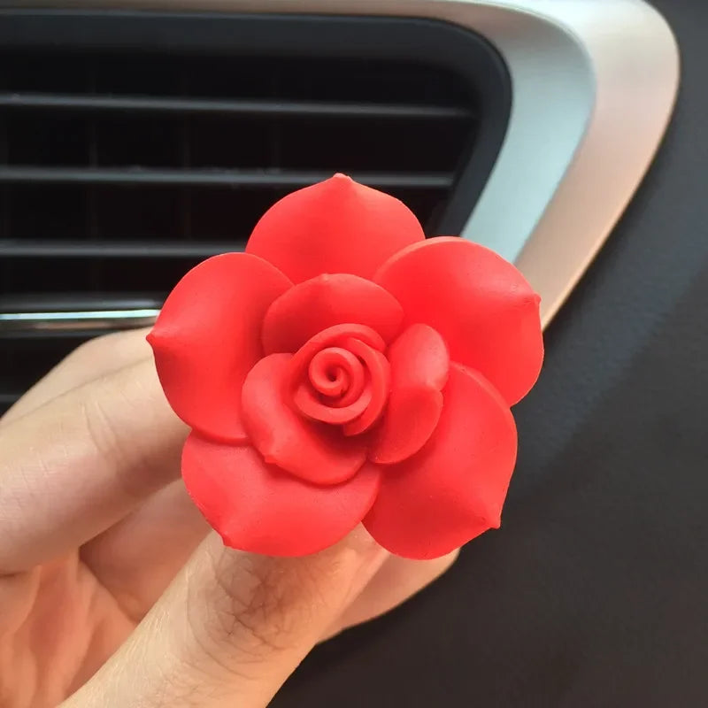 Flower Car Decor Clip Car Air Outlet Fragrant Perfume Clip Car Aroma Diffuser Air Freshener Auto Air Conditioning Clip Accessory