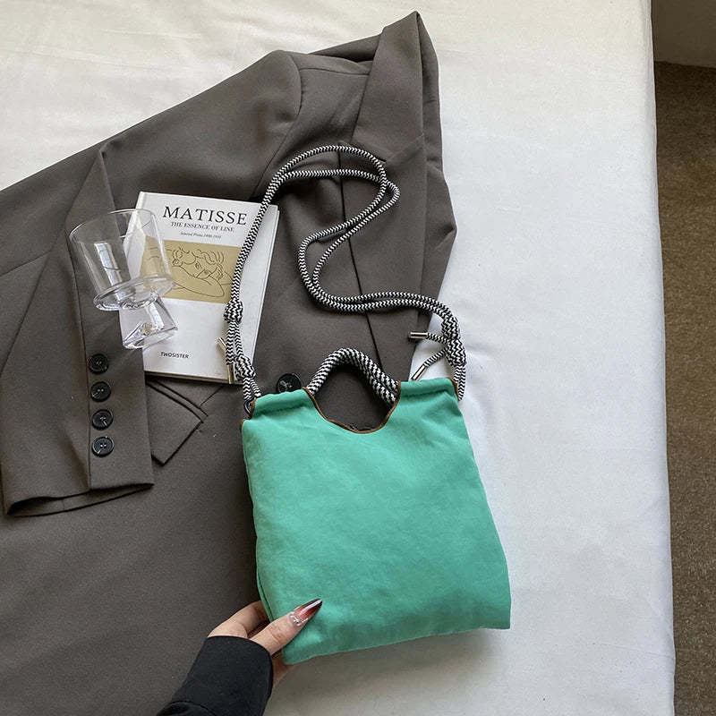 Armpit bag; eco-friendly shopping bag; exquisite embroidery; waterproof nylon shopping bag; handbag for ladies; single shoulder