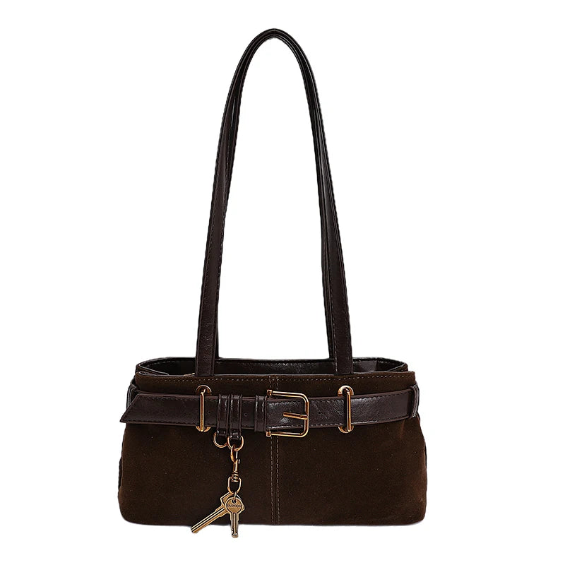 Shoulder Bag for Going Out to Work, Autumn and Winter Retro High-End Bag for Women, 2025 New Shoulder Underarm Bag 1257JC