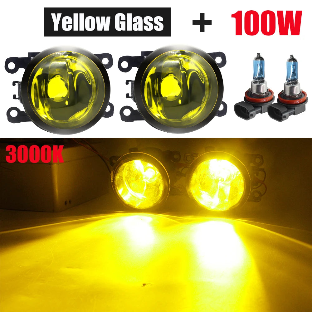2 X Halogen Fog Light For Citroen C3 C4 C5 C6 DS3 DS4 DS5 SpaceTourer C-Elysee C-Crosser Berlingo Car Front Bumper Fog Lamp 12V