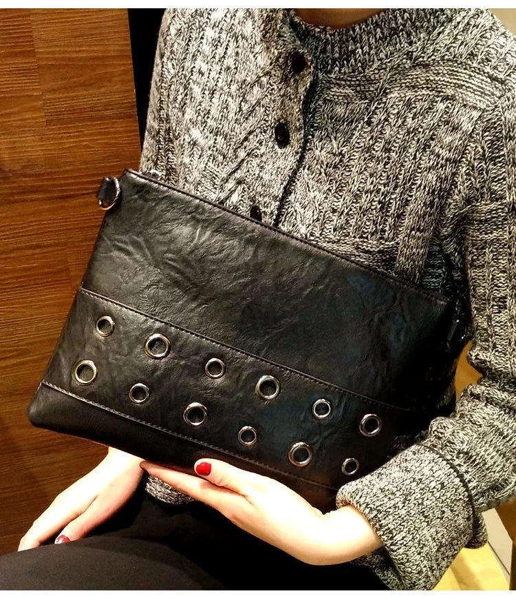 Day Clutches Bags for women Shoulder Bags PU Leather Crossbody Bags Ladies Envelope Evening Party clutch purse black bolsa