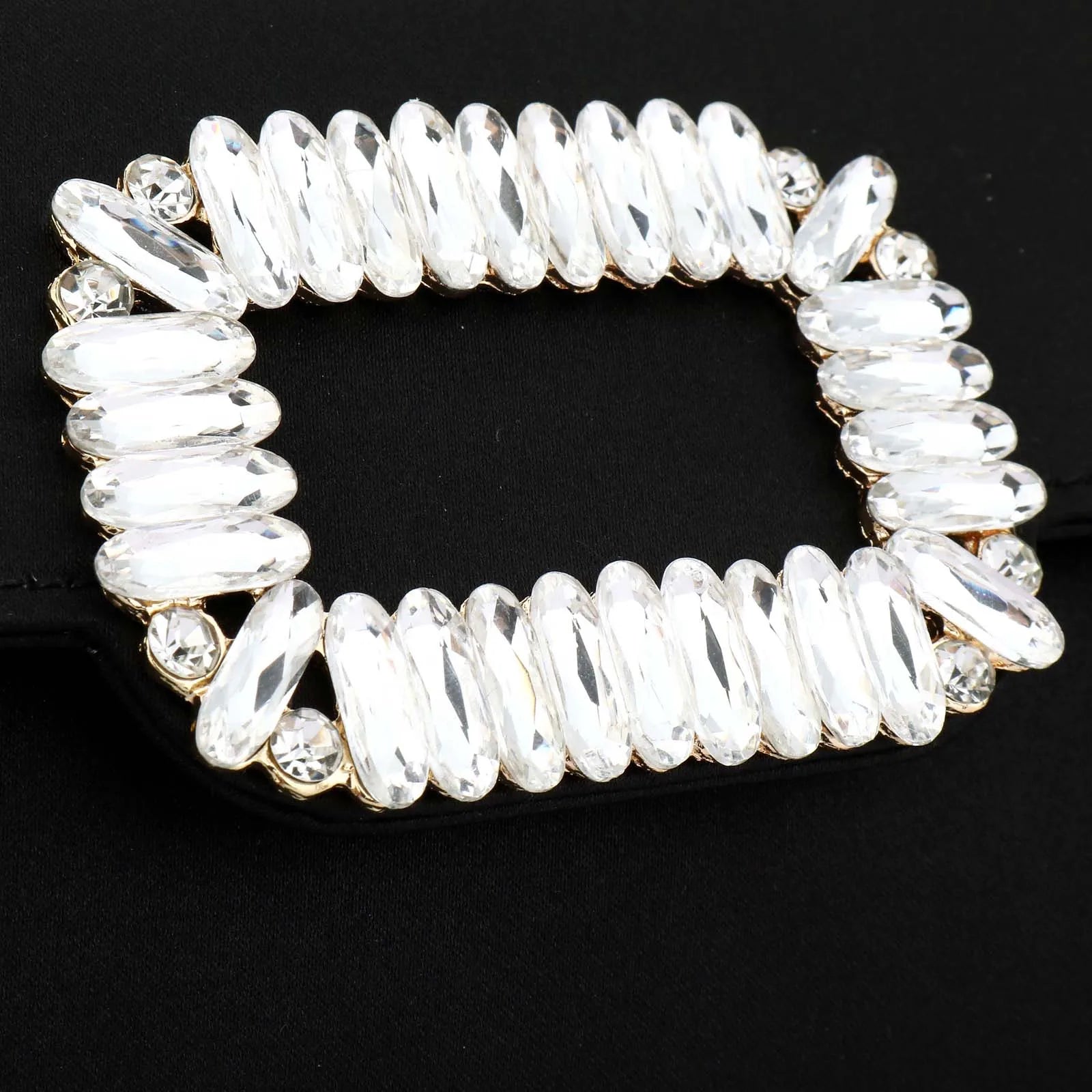 Elegant Satin Envelope Evening Handbags for Women Square Diamond Buckle Wedding Bridal Party Purse Shoulder Chain Messenger Bags