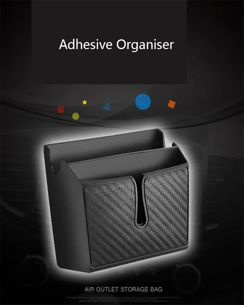 1PC Car Interior Seat Organiser Adhesive Multifunctional Holder Car Storage Organiser Mobile Phone Box Large Small Crevice Box