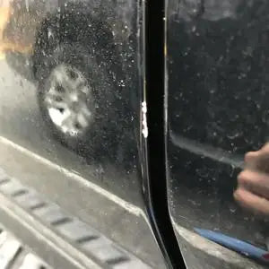 Door Edge Guard Black Car Door Protector Edge Guards Rubber Auto Door Trim U Shape Build in Metal Sheet No Need Adhesive