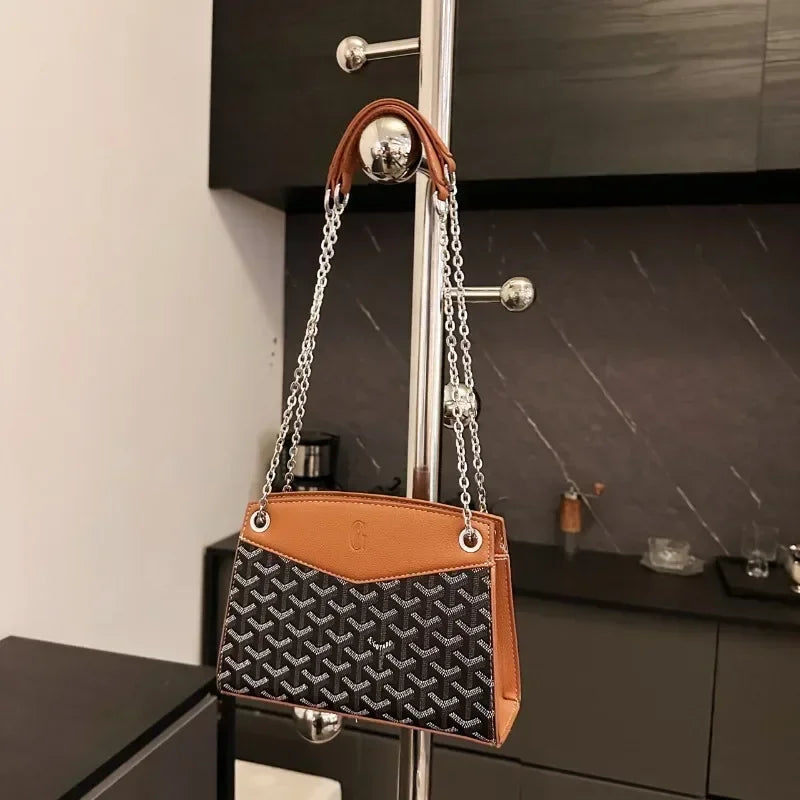 2025 Luxury Leather Women's Crossbody Commuter Bag - Classic Brand Design, Large Capacity for Work/Office + Free Shipping