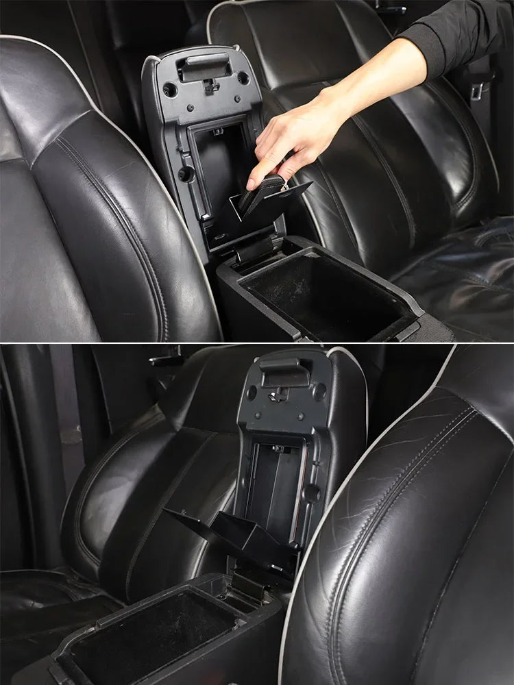 For Hummer H3 2005-2009 ABS Black Car Central Control Armrest Box Hidden Storage Box Privacy Storage Box Car Accessories