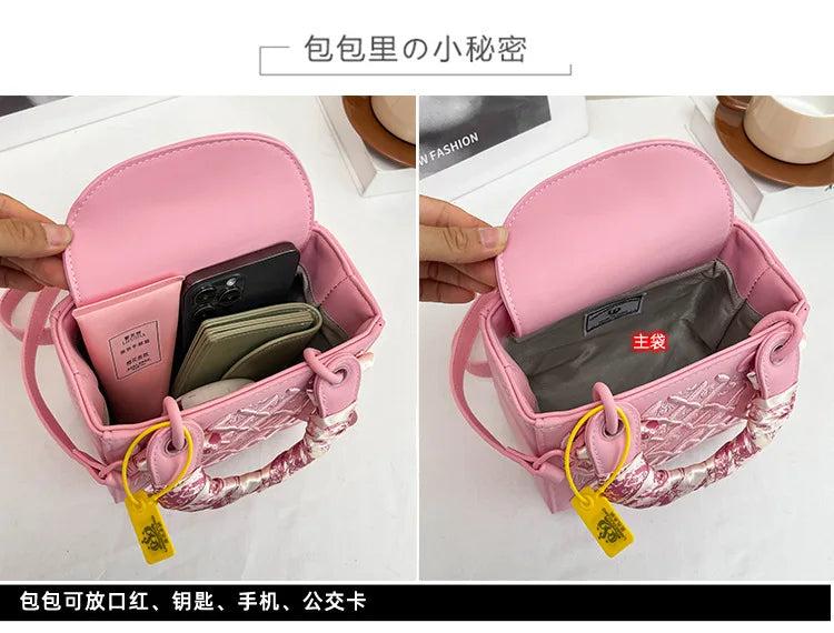 Luxury 2025 New Versatile Craftsmanship Embroidery Concubine Bag Handbag, Women's Crossbody Bag