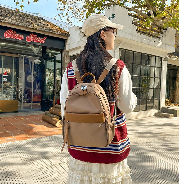 Luxury Brand Lady Fashion Backpacks High Quality Large Capacity Shoulder bags Waterproof Multi Functional Women's Handbags