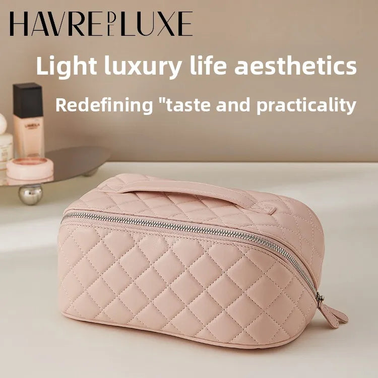 Makeup bag for women 2025 new high-end light luxury high-end large capacity portable travel storage bag bag accessories