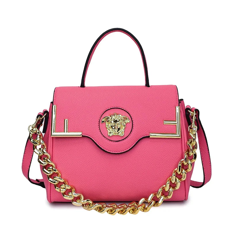 Famous Designer Women's Stylish Leather Shoulder Bag - Classic Elegant Ladies Crossbody Bag Handbags Fashion