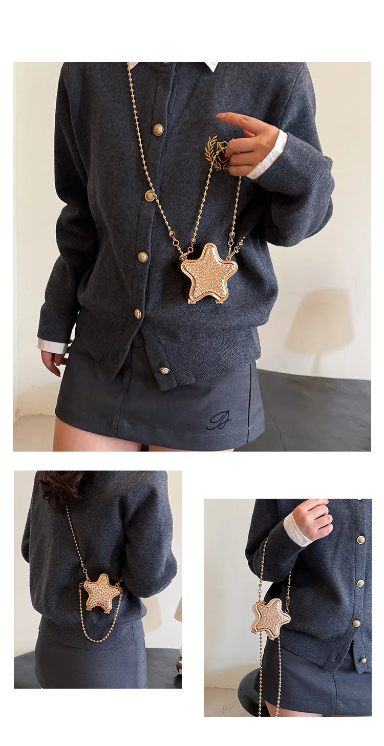 Premium Niche Mini Box Bag - 2025 Women's Star Design, Chain Shoulder & Messenger Style