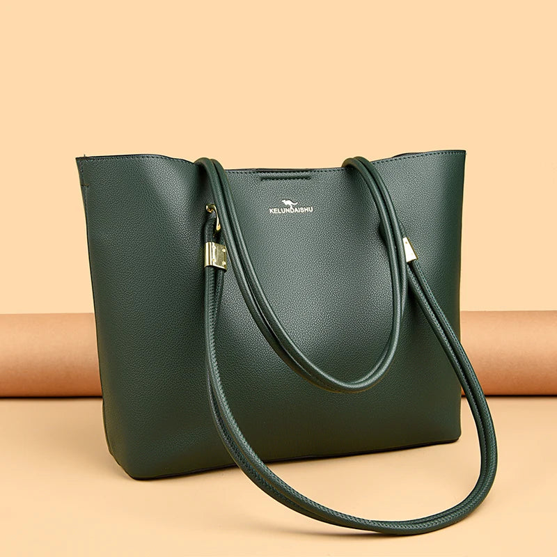 Women Hobo Bag Superior quality PU Leather Solid Shoulder Bag Bucket bag Fashion Large Capacity Handbag For School Work wallet