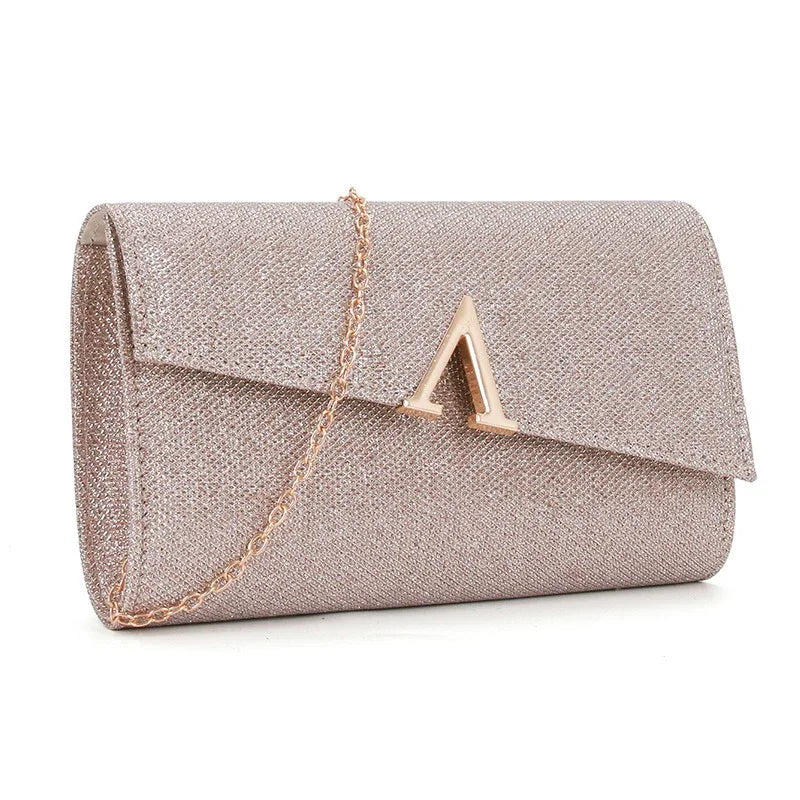 Luxury Designer Evening Bags for Women Glitter Handbag Elegant Party Bag with Chain Strap Women's Handbags Sequin Clutch Wallets