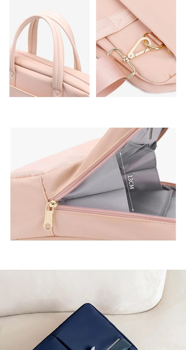 Laptop Bag 13.3,14,15.4,15.6,16 Inch,Briefcase Man Lady Women Shoulder Messenger Case For Macbook Air Pro Notebook Computer PC