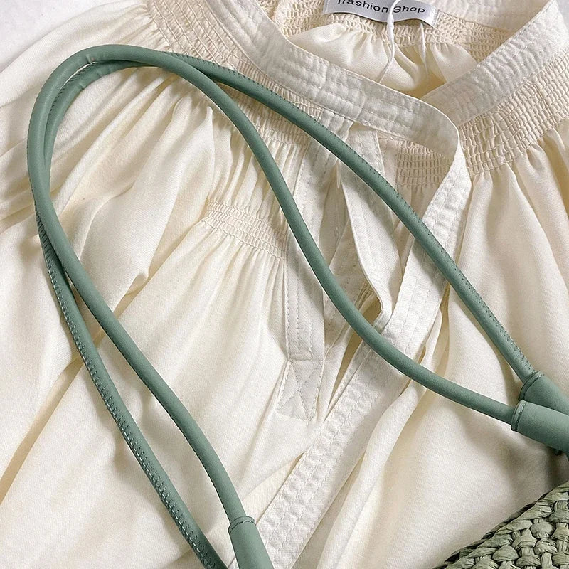 Summer Seaside Beach Bag Hand-woven Large Capacity Straw Tote Bag Gradient Color Design Women 's Travel  Vacation Shoulder Bag