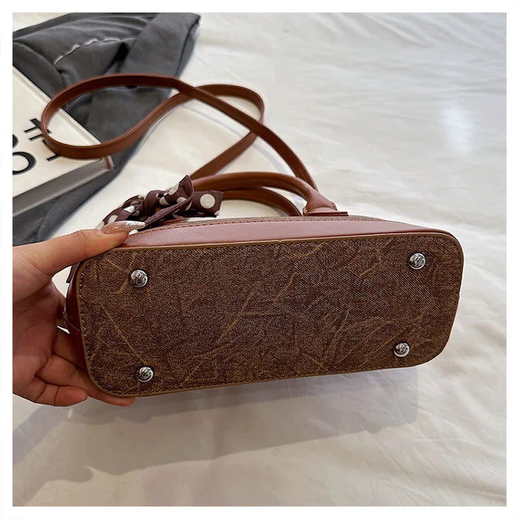 2024 New! Retro Stylish Ruffled Shell Bag - High - End Printed, Ideal for Women's Casual Outings & Versatile Use Free Shipping