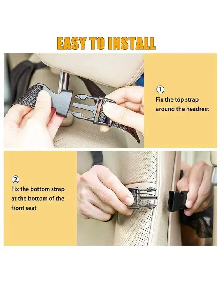 Car Seat Storage Organizer Multifunctional Oxford Fabric Car Back Multi Pocket Storage Bag with Touch Screen Tablet Holder