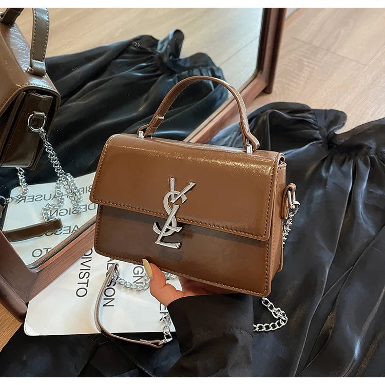 Designer style bag - 2025 hit product - Retro high-end evening bag Classic and versatile chain strap crossbody small square bag