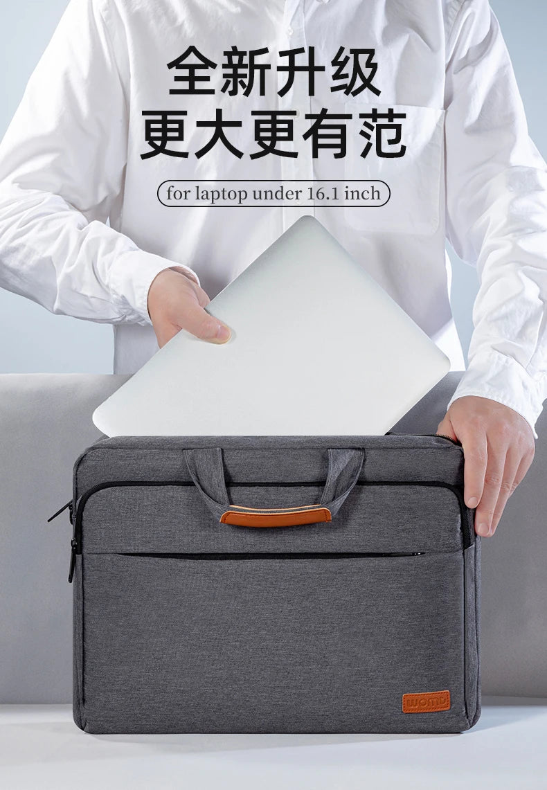 Laptop Bag 15.6 Inch Messenger Shoulder Handbag for Men Business School Travel Work Briefcase for MacBook Lenovo Acer Asus Dell