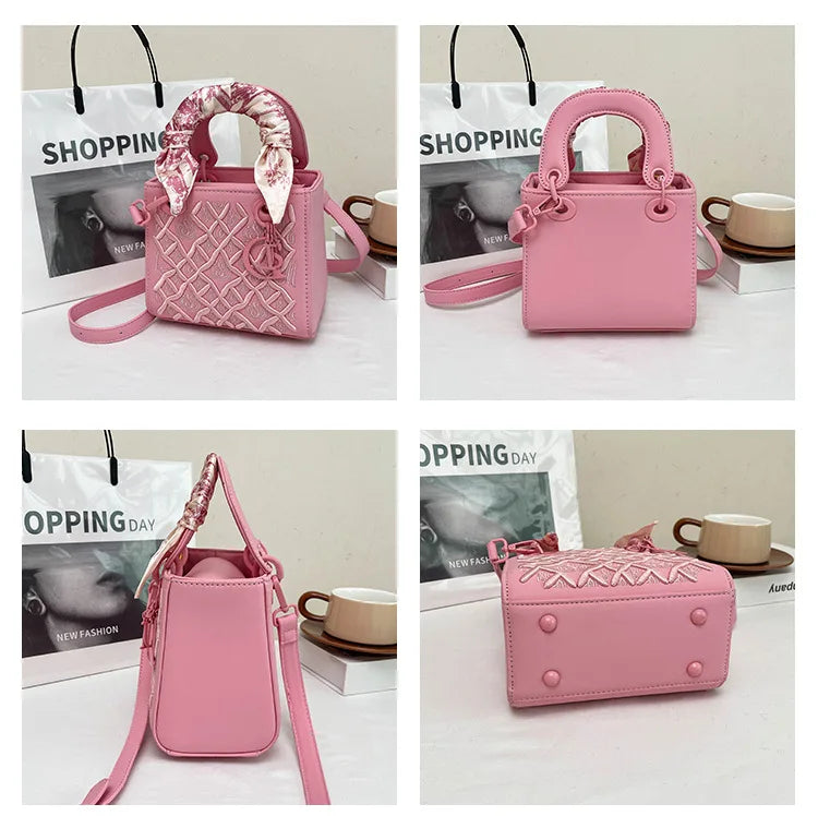 Luxury 2025 New Versatile Craftsmanship Embroidery Concubine Bag Handbag, Women's Crossbody Bag