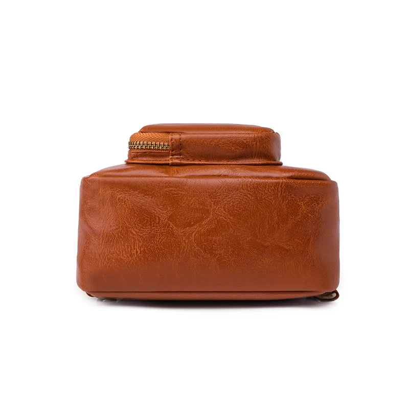 Bags for Women Newly Women Chest Pack Female Sling Bags Crossbody Waterproof Shoulder Chest Bag Casual PU Leather Messenger Pack