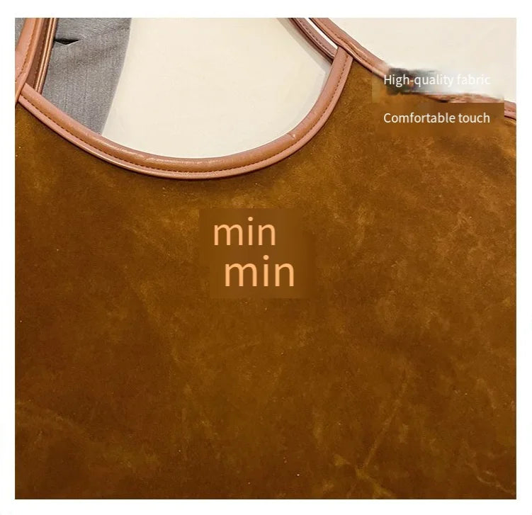 Lady tote bag - stylish, versatile, high-end, retro, large capacity at the armpit, single shoulder, suitable for daily commuting