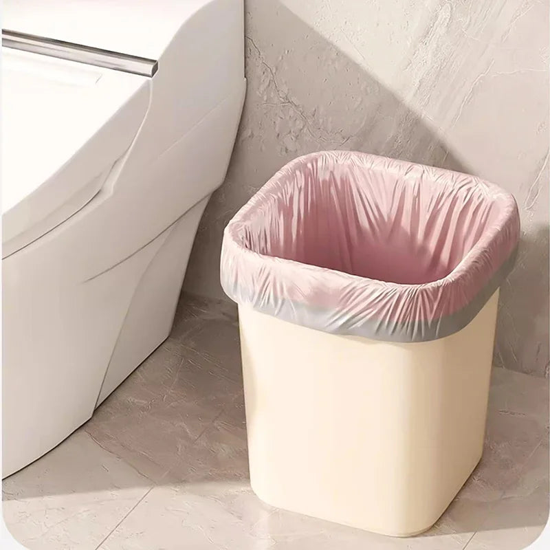 50/100/200PCS Thickening Drawstring Garbage Bags Large Capacity Handheld Trash Bag for Kitchen Household Disposable Waste Bags