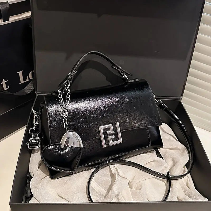 New Women's Handbag Mini Square Bag Commuter Single Shoulder Pink Polyester Casual Style Fashion Element Sewing Line