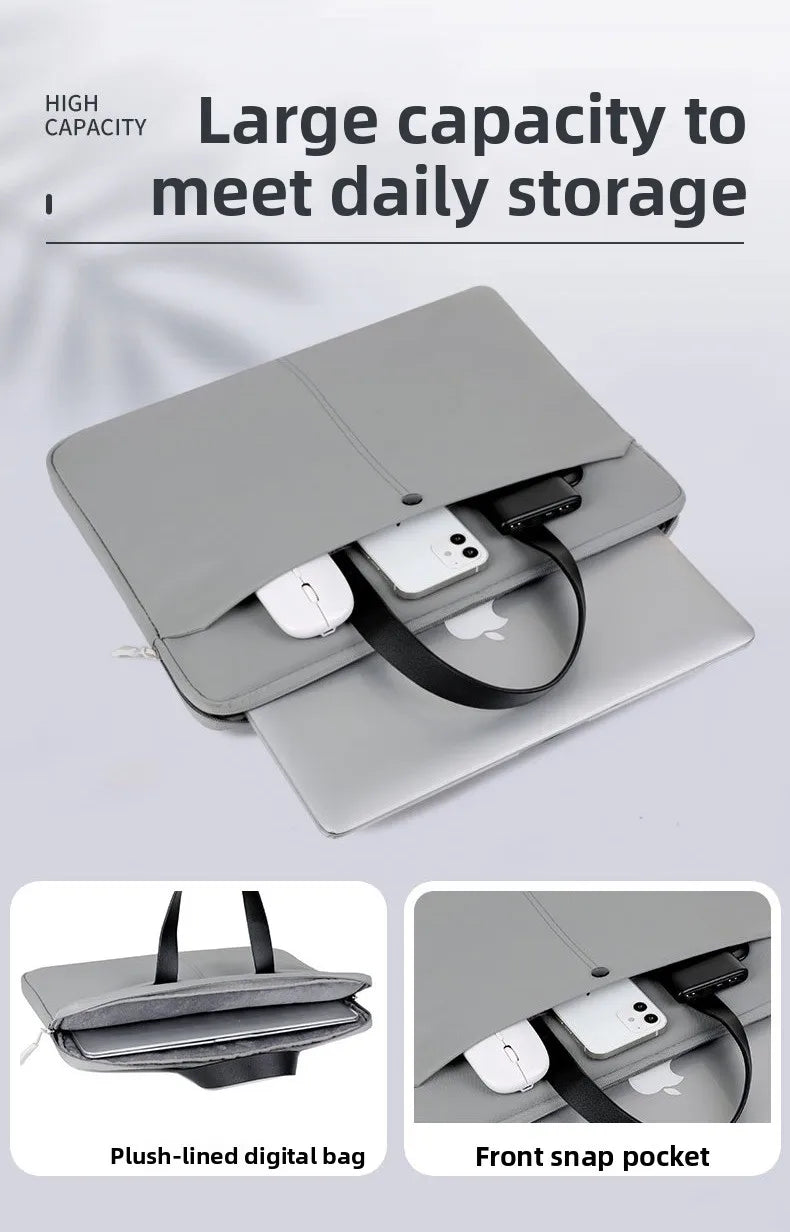 Commuting Laptop Bag, 14 Inch And 15 Inch Waterproof Crossbody Bag, Hand-held Briefcase, File Bag, Conference Materials Bag