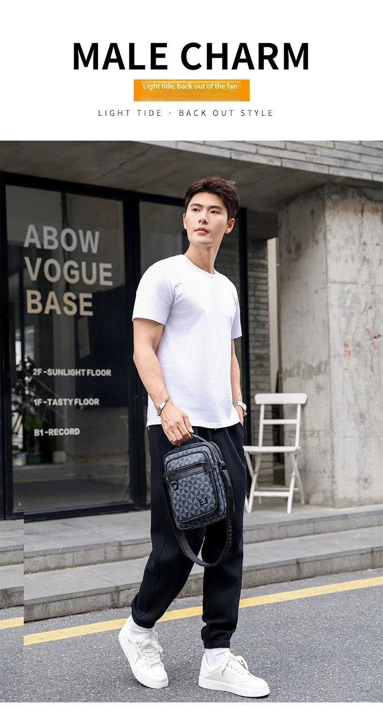 Luxury Brand Business Backpack New Men Bag High Quality Crossbody Bag Man's Handbag Shoulder Bag Multi-Functional Men Travel Bag
