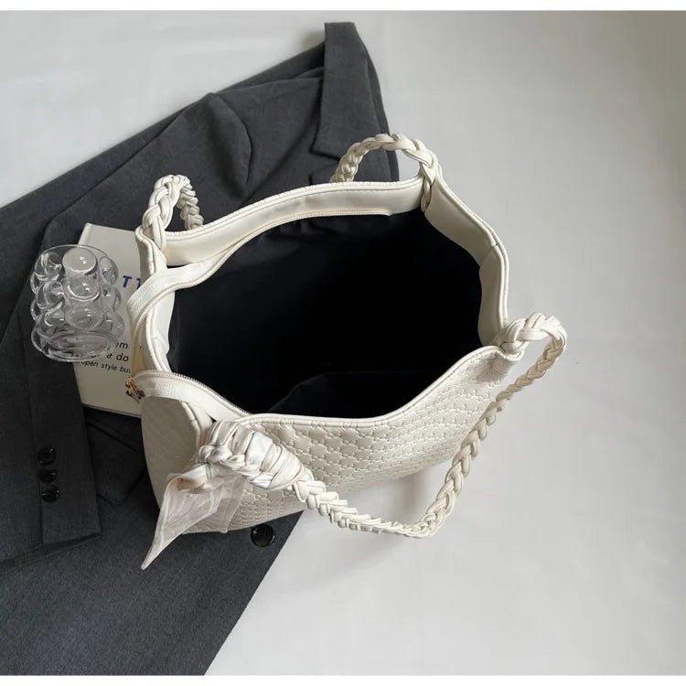 Fashion Tote Bag for Women Large Capacity Shoulder Purse Designer Handbag Simple Style Casual Office Commute Daily Use