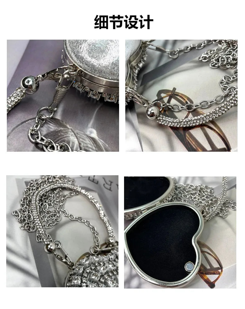 Mini Designer Women Chain Bag Fashion Shoulder Crossbody Bags High Quality Gold Silver Metal Party Evening Bag Coin Purse