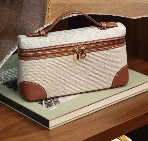 Luxury Handmade Leather Crossbody Bag Women's Chic Shoulder Box Purse Lunch Tote Celebrity Inspired