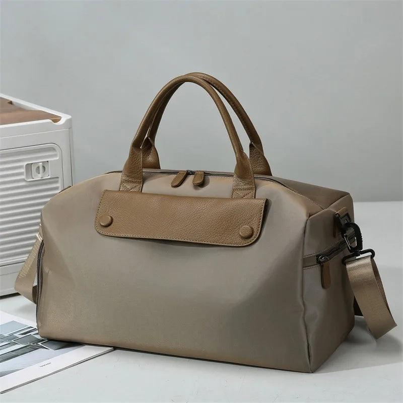 Sports Gym Bag for Women Travel Duffle Bag with Shoe Compartment & Wet Pocket Fitness Weekender Overnight Luggage Yoga Bag