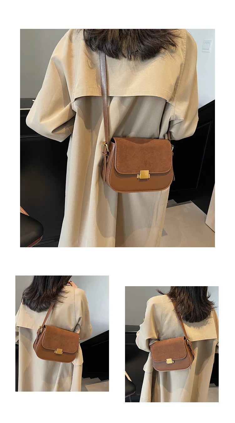 Fashionable Matte Ladies' Bag Versatile Crossbody Underarm Single Shoulder Bag Stylish Accessory for Casual Travel