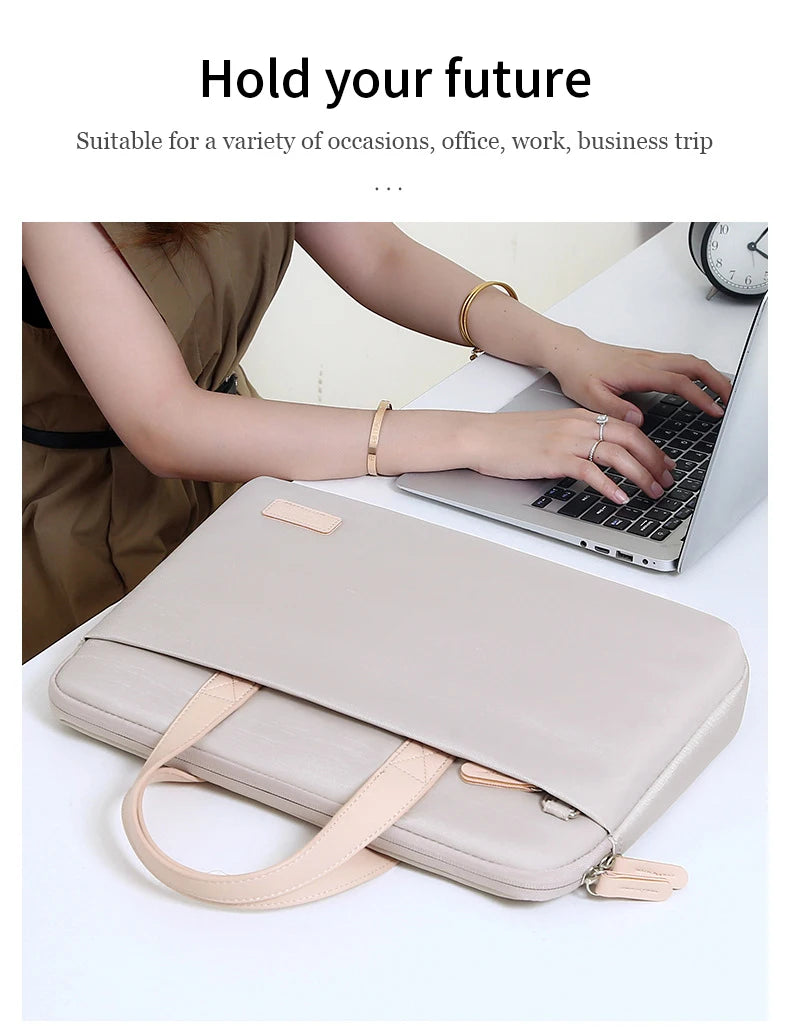 Lightweight Laptop Bag Portable Women Business Shoulder Messenger Bag  14/15 Inch Handbag Waterproof Storage Bags Briefcases