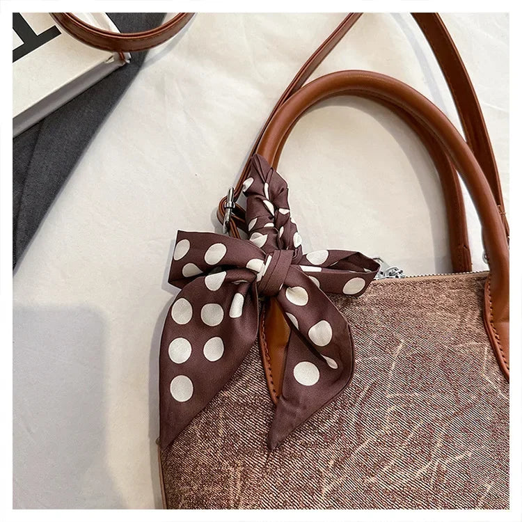 2024 New! Retro Stylish Ruffled Shell Bag - High - End Printed, Ideal for Women's Casual Outings & Versatile Use Free Shipping