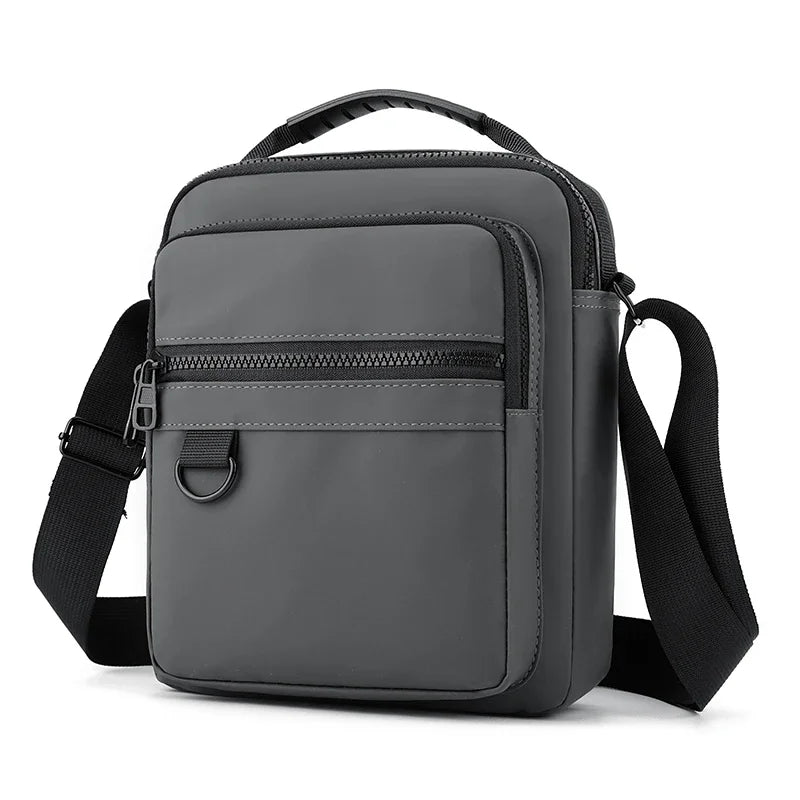 Messenger Sling Bags for Men Casual Oxford Small Zipper Crossbody Pouch Simple Mini Crossbody Phone Bag Male Side Shoulder Bag