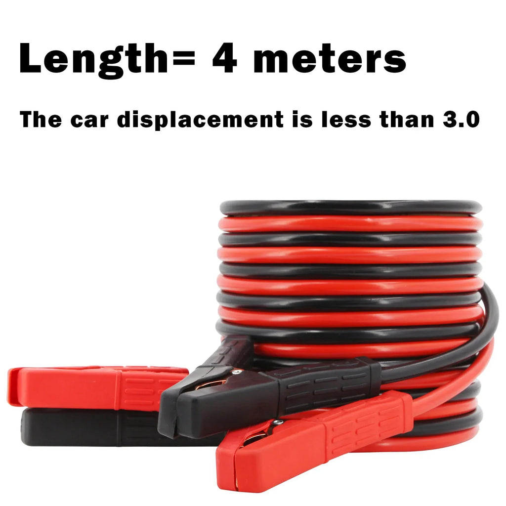 Heavy Duty Jumper Cables 2000A 4M Car Battery Booster Cables For Cars Trucks SUVs Vans Emergency Jump Start Alligator Clips