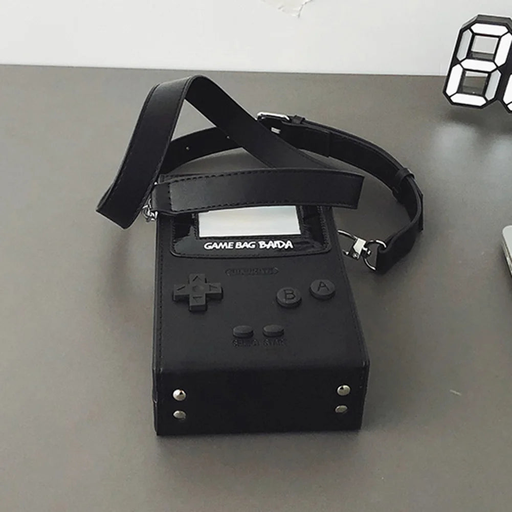 Messenger Bag for Women Game Console Shape Small Purse PU Leather Adjustable Strap Hobo Bag for Work Travel