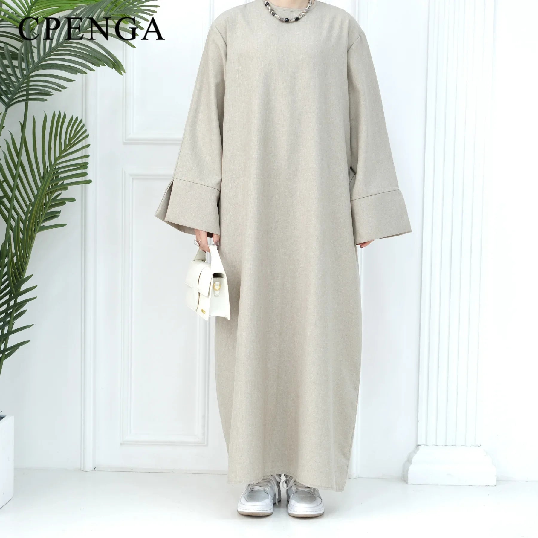 2024 New Dubai Abaya for Muslim Women Eid Ramadan Modest Dress Türkiye Loose Large Elegant Dress Gown Female Islam Clothing