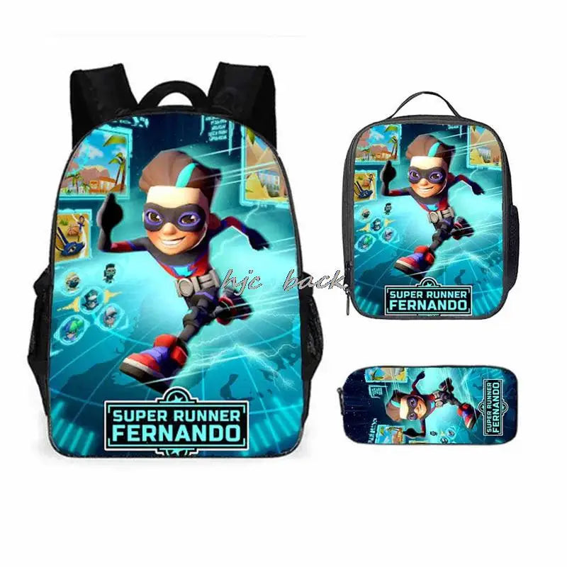 School Bags Girls Boys Subway Surfers Primary Kids School Backpcak 3Pcs Cartoon Schoolbags Kids Mochilas Escolar Infantil Gift